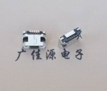 麻涌镇迈克小型 USB连接器 平口5p插座 有柱带焊盘