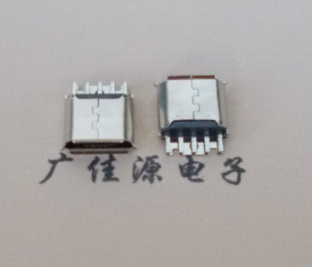 麻涌镇Micro USB母座 防水接口焊线夹板式悬空翻边
