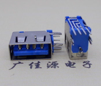 麻涌镇USB 测插2.0母座 短体10.0MM 接口 蓝色胶芯