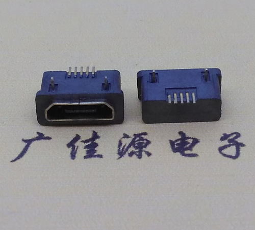 麻涌镇MICRO USB5p防水接口 90度卧式 两脚插板牢固