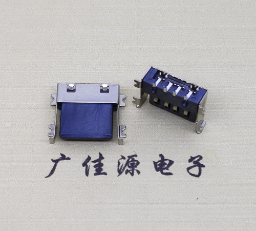 麻涌镇薄胶芯母座 USB2.0卧式贴板A母10.0短体尺寸